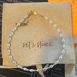 Pearl and Gold Anklet